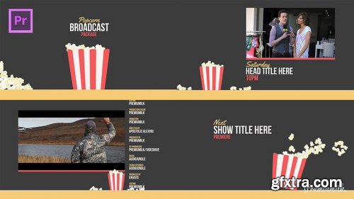 Videohive Popcorn Broadcast Package Essential Graphics | Mogrt 21667680