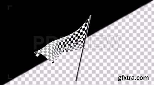 Checkered Flag Waving - Motion Graphics 88261