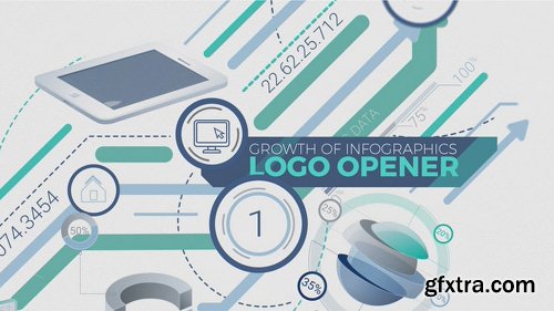 Videohive Growth Of Infographics Logo Opener 21420081