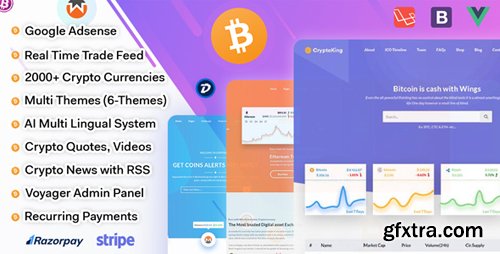 CodeCanyon - CryptoKing - Live Feed Crypto Currency Script (Update: 21 May 18) - 21801399