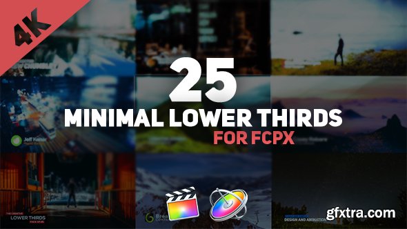 FCPX Minimal Lower Thirds Pack for Final Cut Pro X macOS