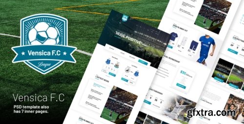ThemeForest - Vensica FC v1.0 - Football Club Creative PSD Template 22001140