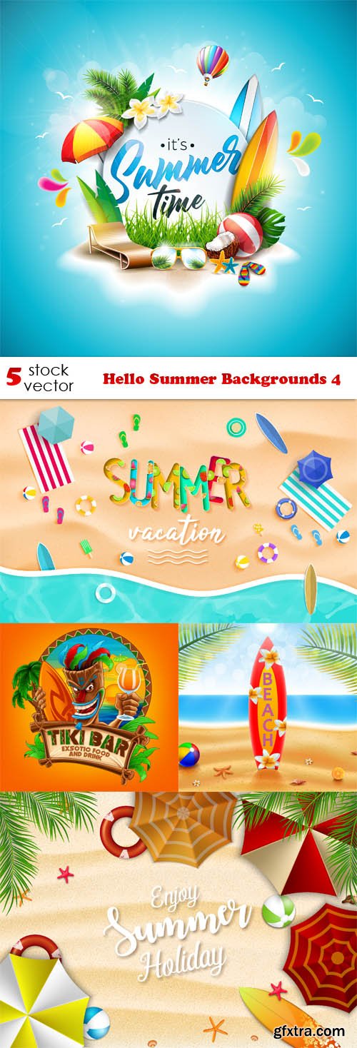Vectors - Hello Summer Backgrounds 4