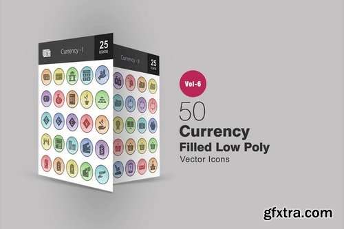 Currency_Wild West_Islamic_Startup_Hand Filled Low Poly Icons