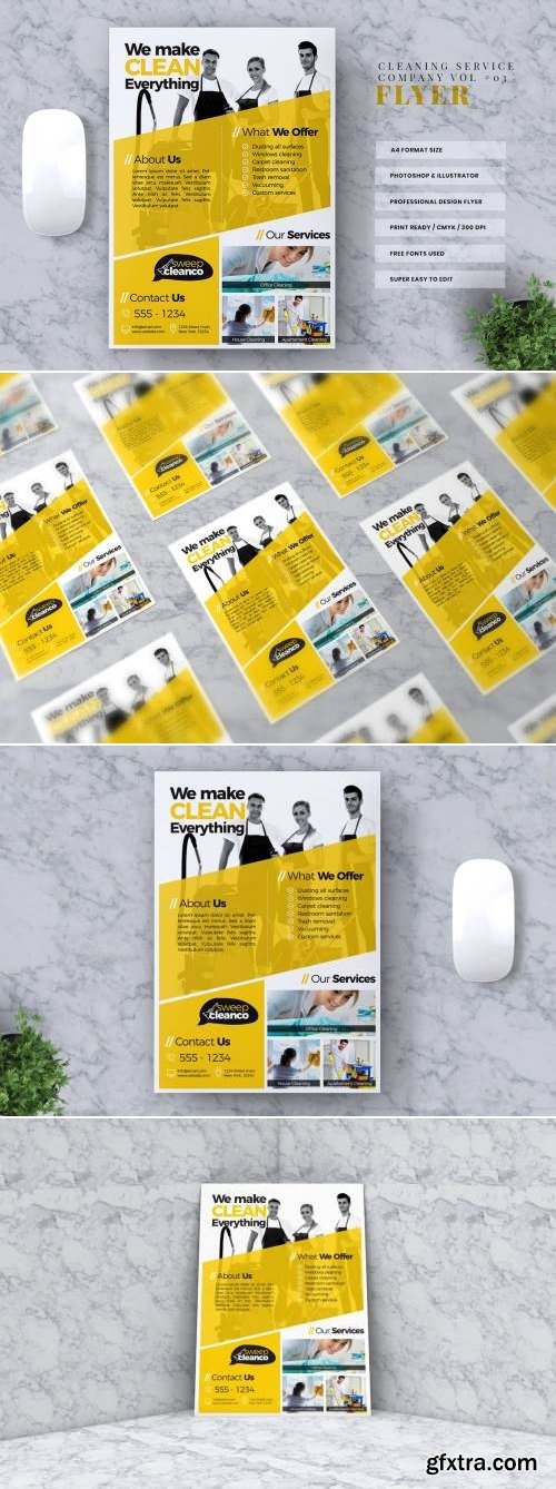 Cleaning Service Flyer Template Vol #03
