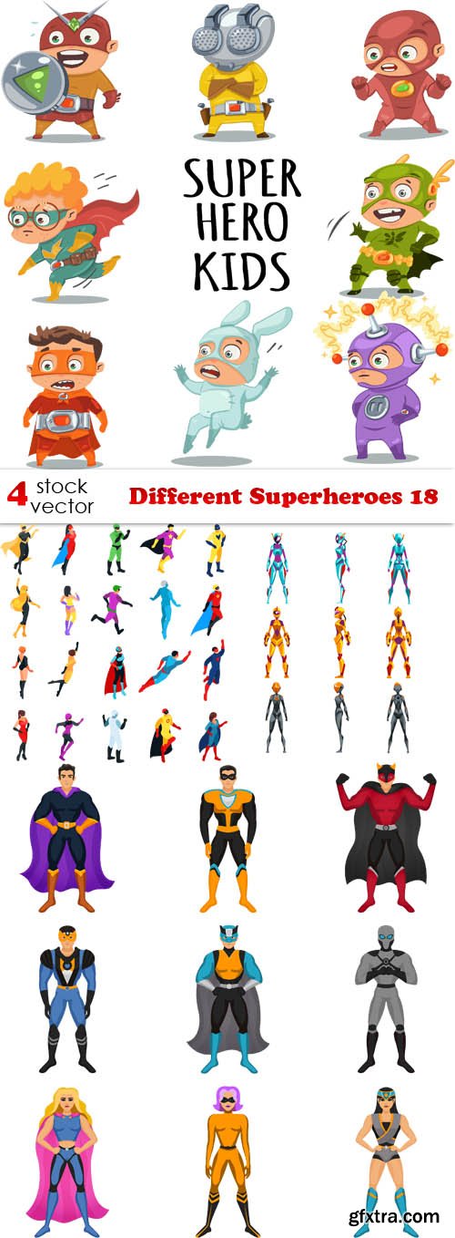 Vectors - Different Superheroes 18