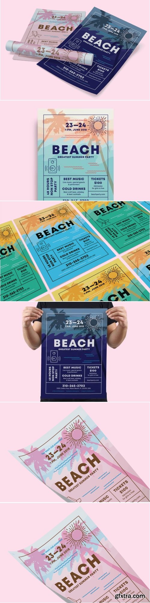 Beach Poster Template