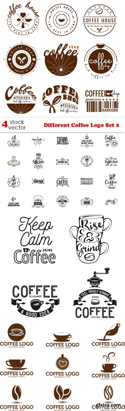 Vectors - Different Coffee Logo Set 2