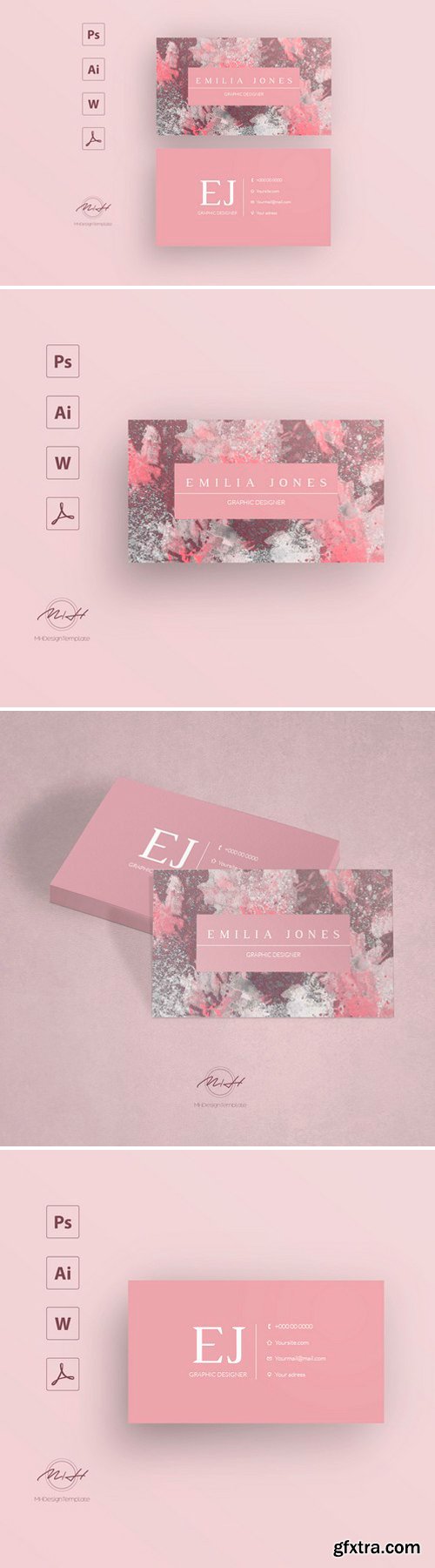 CM - Marble business card template 2543756