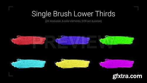 Single Brush Lower Thirds 87059