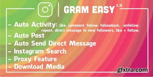 CodeCanyon - GramEasy v1.8 - Instagram Automatic Tool - 20292050 - NULLED