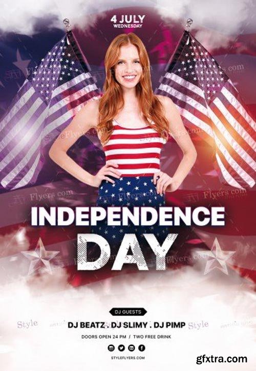 Independence Day V23 2018 PSD Flyer Template
