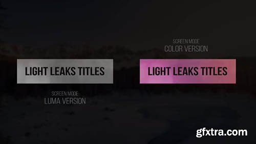 Light Leaks Titles - Premiere Pro Templates 17212