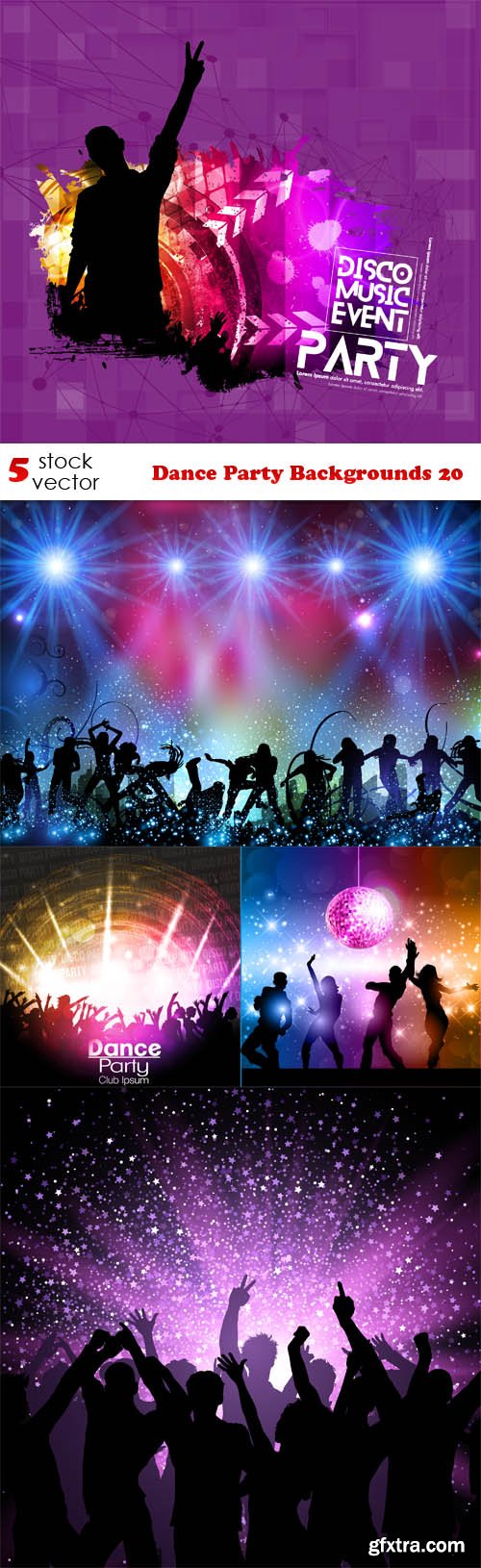 Vectors - Dance Party Backgrounds 20