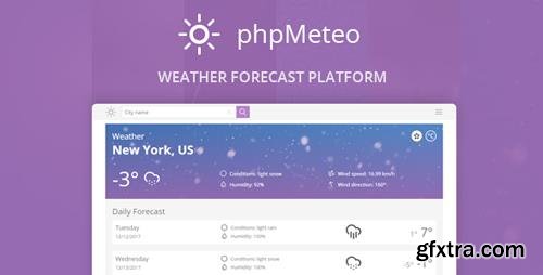 CodeCanyon - phpMeteo v1.6 - Weather Forecast Platform - 21125163