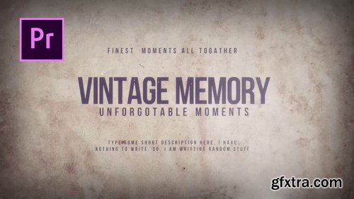 Videohive Vintage Memory 21719012