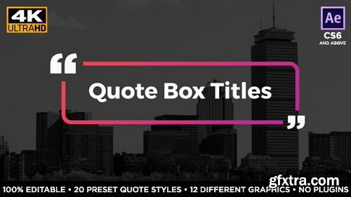 Videohive Quote Box Titles 19857551