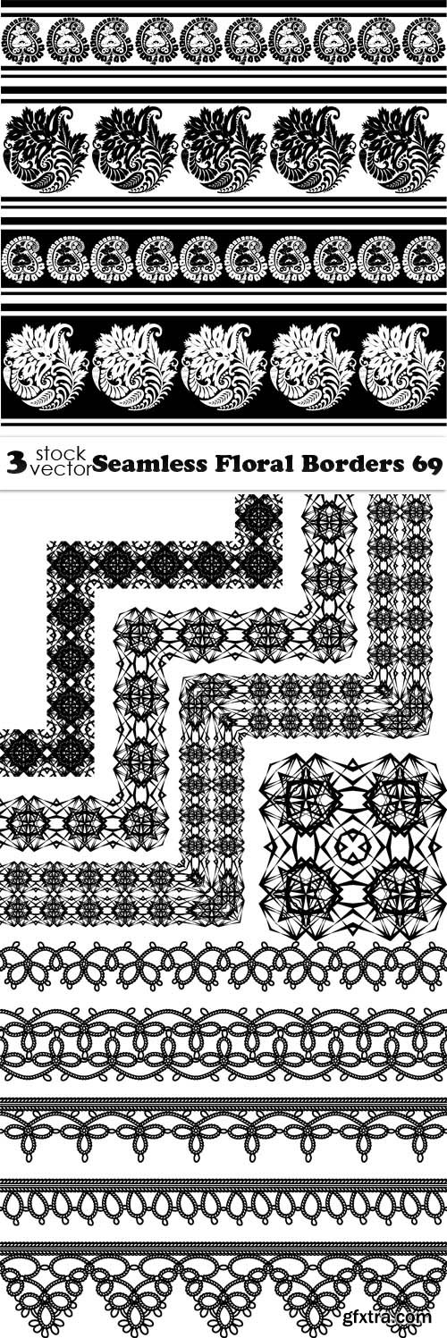 Vectors - Seamless Floral Borders 69