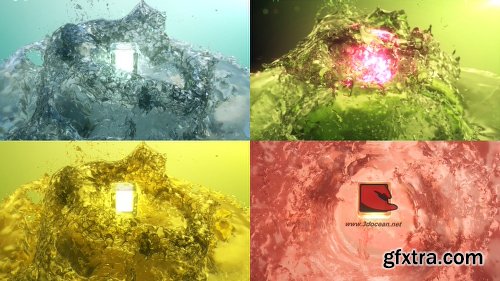 Videohive Surfacing Logo from Water 12252454