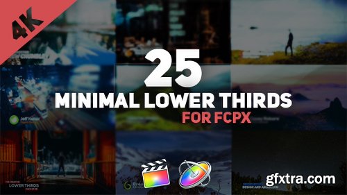 Videohive FCPX Minimal Lower Thirds Pack 21493397