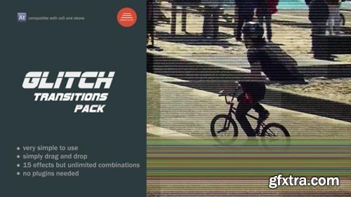 Videohive - Glitch Transitions Pack - 10253364
