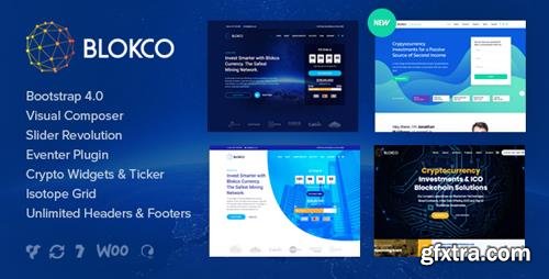 ThemeForest - Blokco v1.4.1 - ICO, Cryptocurrency & Consulting Business WordPress Theme - 21849278