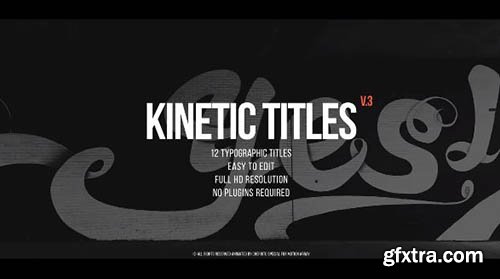 Kinetic Titles v3 - Premiere Pro Templates 90888