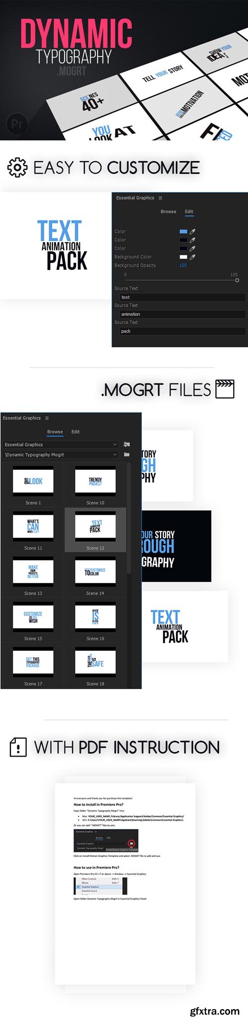 Videohive - Dynamic Typography | Mogrt - 21828674