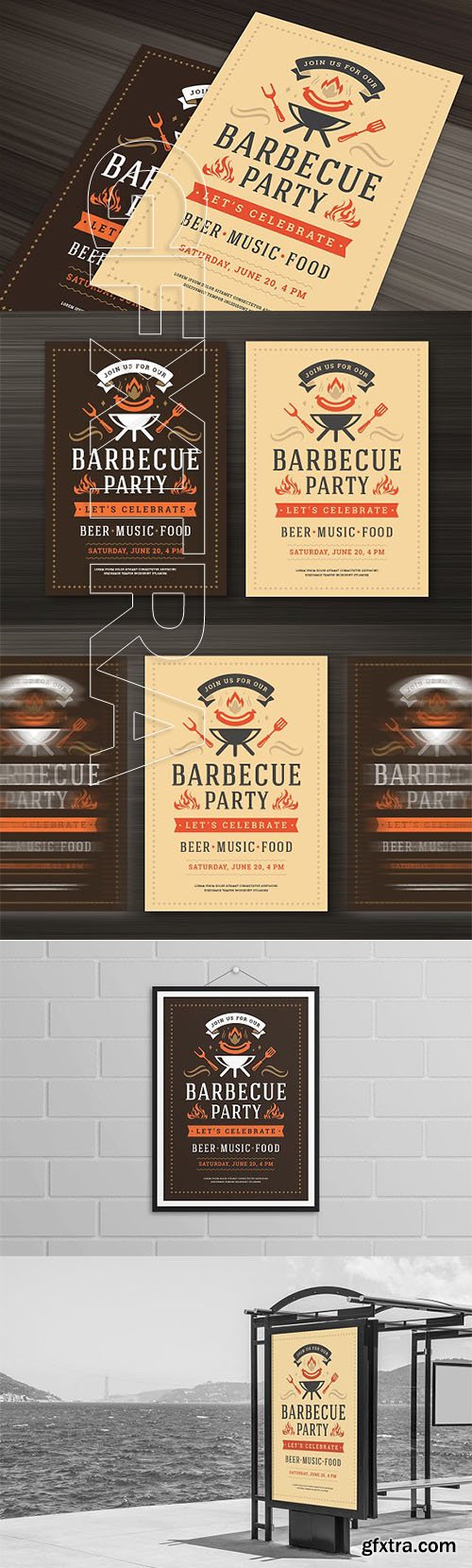 CreativeMarket - Barbecue Party Flyer Template 2634596