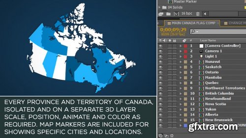 Videohive Canada Map Kit 15856796