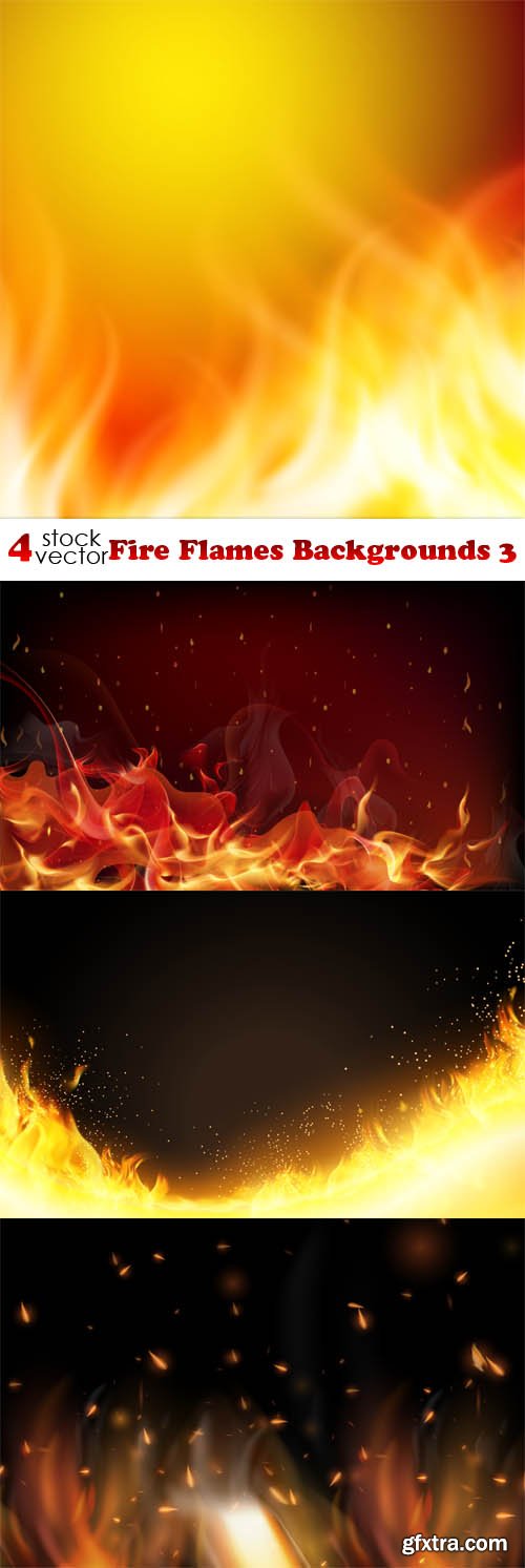 Vectors - Fire Flames Backgrounds 3