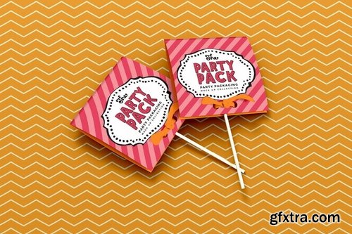 Lollipop Cover Party Packaging Mockup