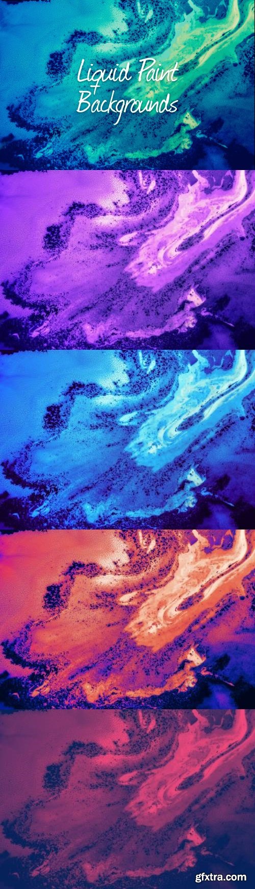 Liquid Paint Abstract Backgrounds