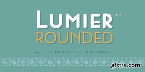 Lumier Rounded Font Family - 3 Fonts
