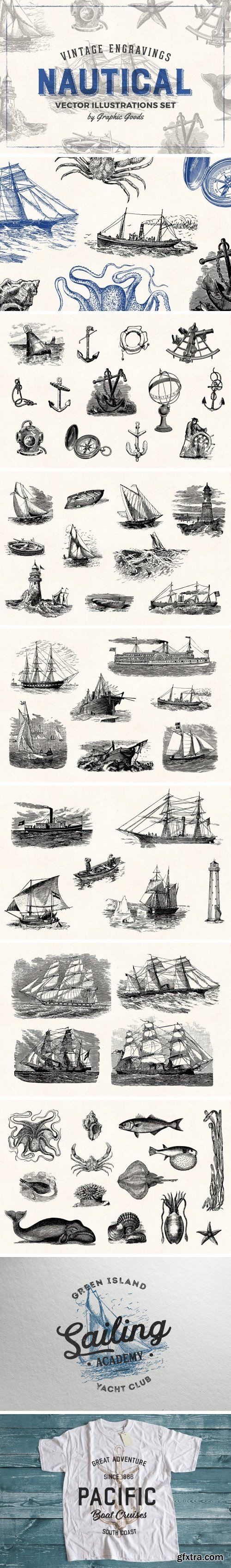 CM - Nautical Engraving Illustrations 1461014