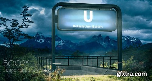 500px - Uli Staiger - Photoshop Composites: The Subway in the Wilderness