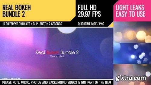 Videohive - Real Bokeh Bundle 2 (Trendy Lights) - 4600681