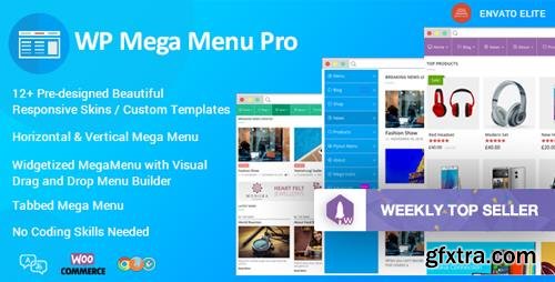 CodeCanyon - WP Mega Menu Pro v1.1.1 - Responsive Mega Menu Plugin for WordPress - 19190840