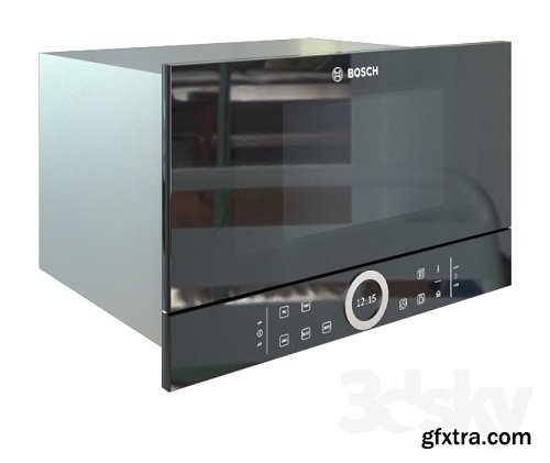 Microwave BOSCH BFL 634 GB1 3d Model