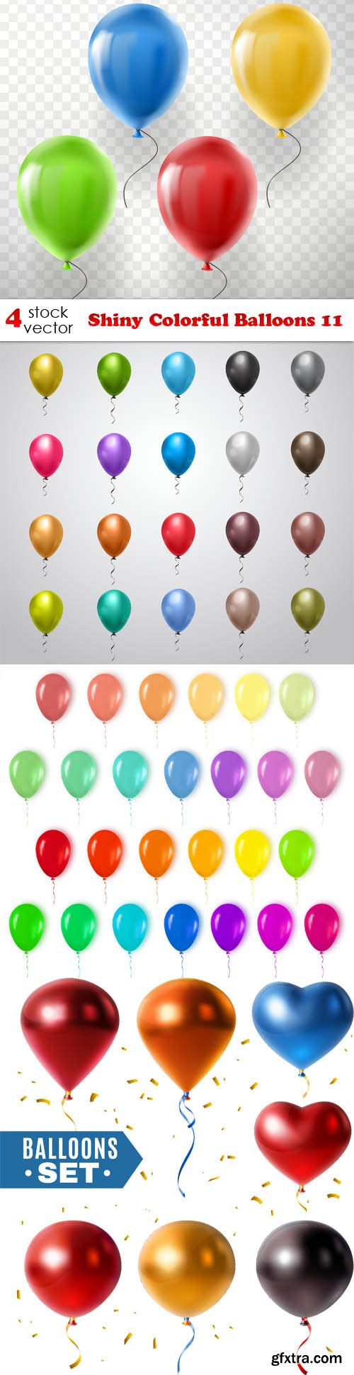 Vectors - Shiny Colorful Balloons 11