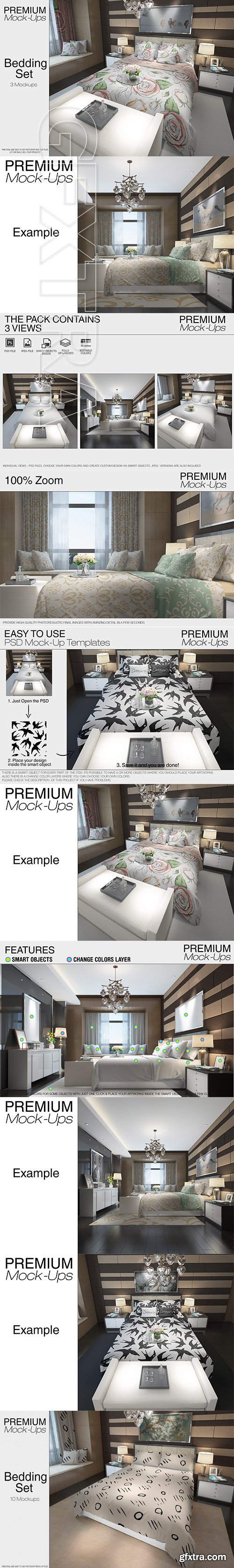Graphicriver - Bedding Mockup Set 22047244