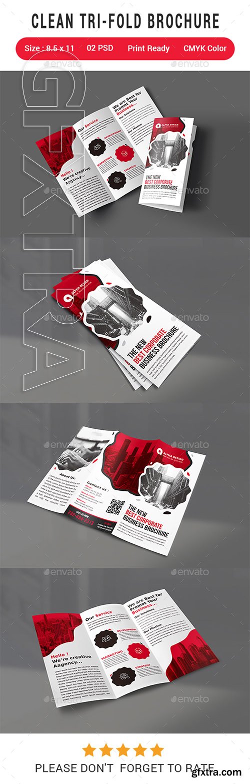 Graphicriver - Clean Tri-fold Brochure 22117442