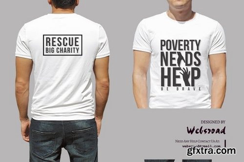 Charity T-shirt Design Template