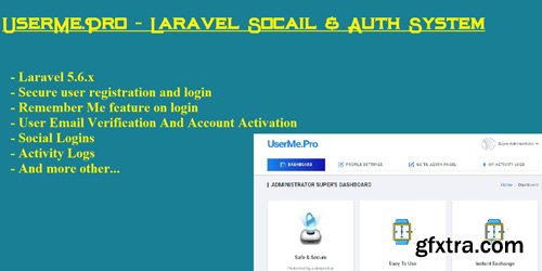 CodeSter - UserMe Pro v1.1.0 - Laravel Social Auth System - 7379