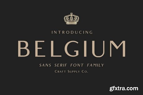 Belgium Font Family - 2 Fonts