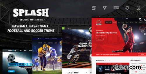 ThemeForest - Splash v3.5.2 - WordPress Sports Theme for Basketball, Football, Soccer and Baseball Clubs - 16751749 - NULLED