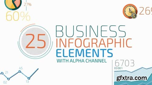 Videohive - Flat Animated Icons Business Infographics - 13410021