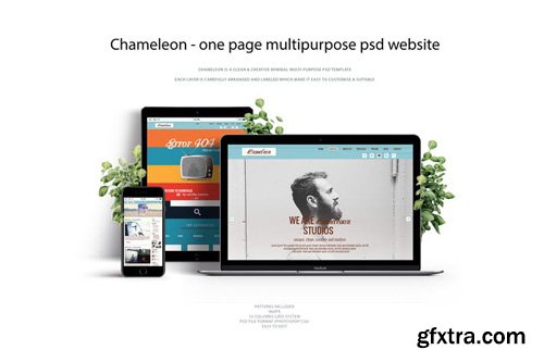 Chameleon - One page multipurpose psd template