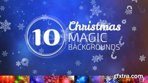 Videohive - 10 Christmas Backgrounds - 13795388
