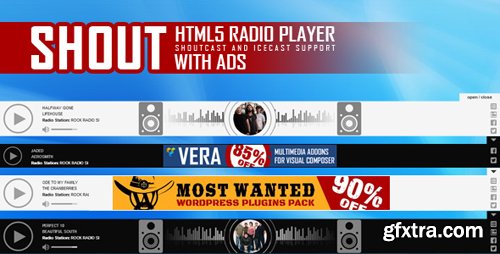 CodeCanyon - SHOUT v1.2.3 - HTML5 Radio Player With Ads - 20522568